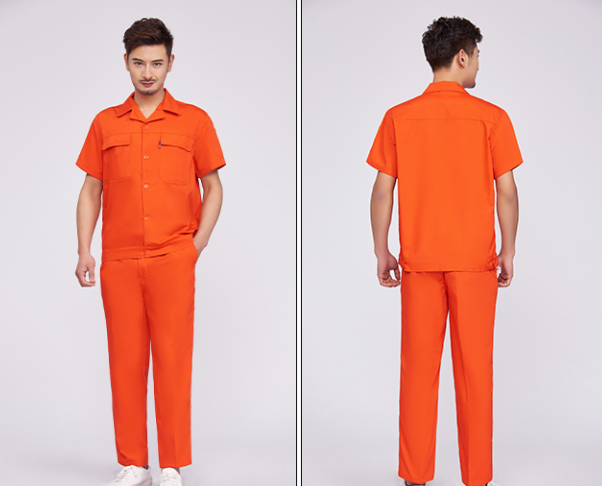 橙色工衣套装